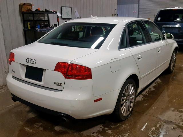 WAUDF78E96A194357 - 2006 AUDI A4 2.0T QU WHITE photo 4