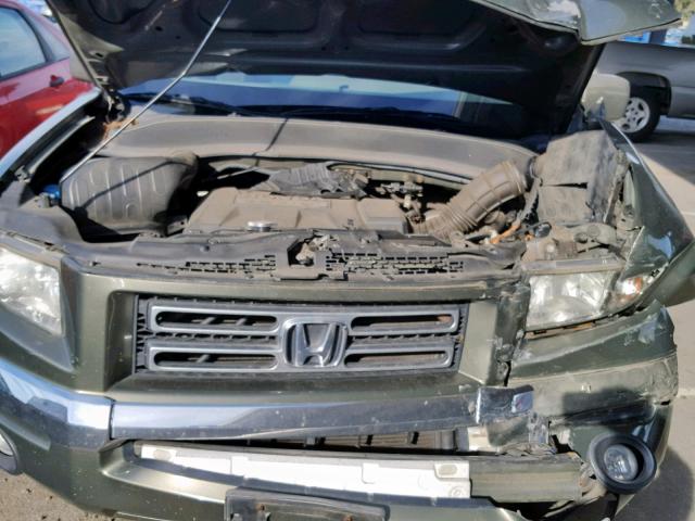 2HJYK16416H506305 - 2006 HONDA RIDGELINE GREEN photo 7