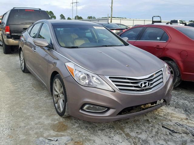 KMHFH4JG7DA216946 - 2013 HYUNDAI AZERA GLS TAN photo 1