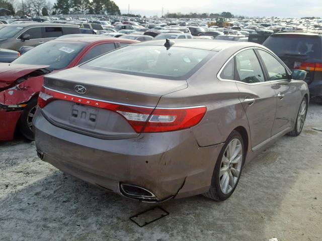 KMHFH4JG7DA216946 - 2013 HYUNDAI AZERA GLS TAN photo 4