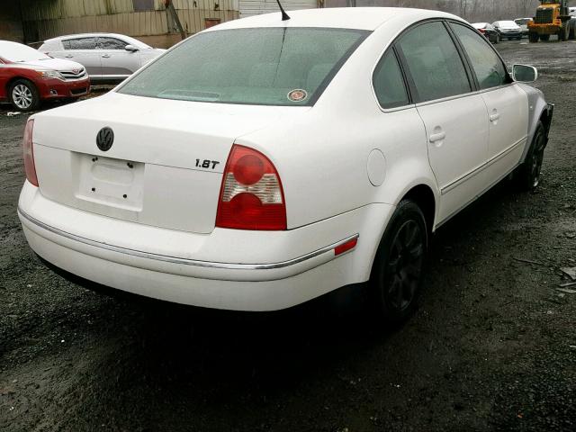 WVWPD63B23P090590 - 2003 VOLKSWAGEN PASSAT GLS WHITE photo 4