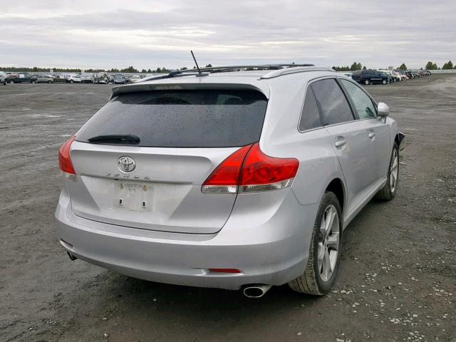 4T3ZK3BB0BU044970 - 2011 TOYOTA VENZA BASE SILVER photo 4