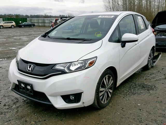 JHMGK5H7XGS013682 - 2016 HONDA FIT EX WHITE photo 2