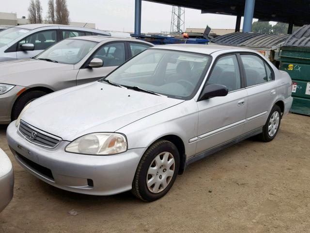 2HGEJ6616YH587965 - 2000 HONDA CIVIC BASE Gümüş foto 2
