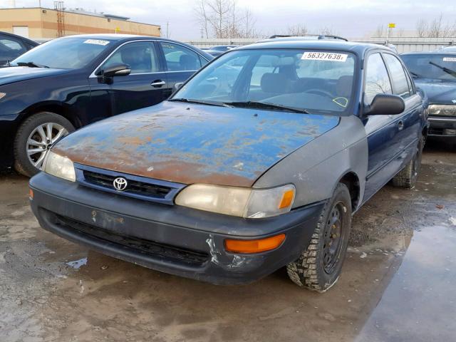 2T1BA05E8TC129348 - 1996 TOYOTA COROLLA DX BLUE photo 2