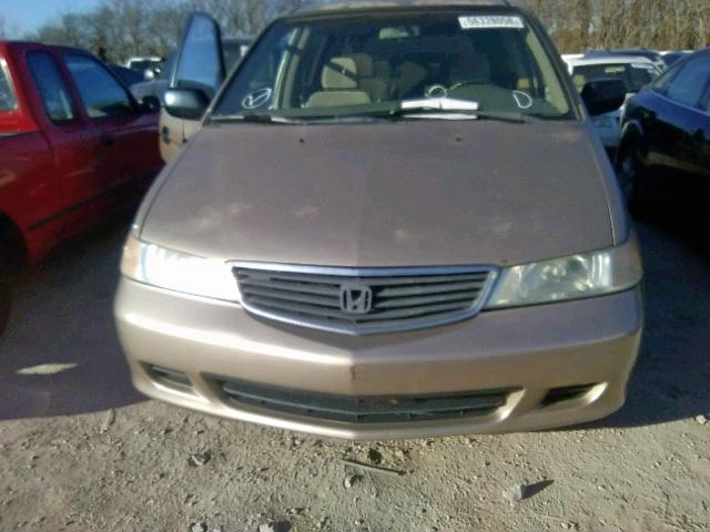 2HKRL1856YH605854 - 2000 HONDA ODYSSEY LX GOLD photo 9