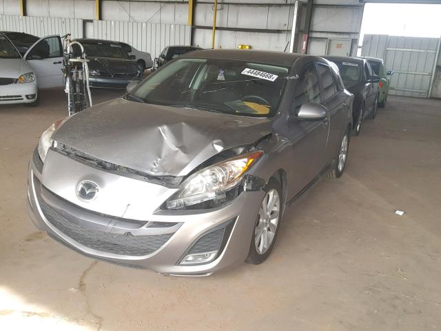 JM1BL1K64B1495842 - 2011 MAZDA 3 S GRAY photo 2