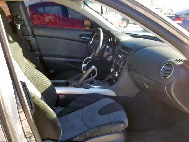 JM1FE173560206182 - 2006 MAZDA RX8 GRAY photo 5