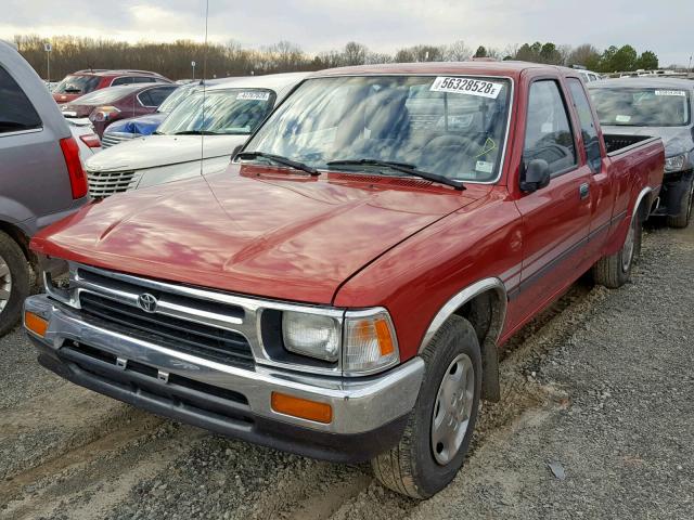 JT4RN93PXR5101472 - 1994 TOYOTA PICKUP 1/2 RED photo 2