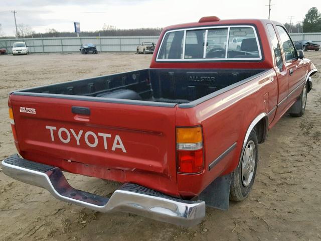 JT4RN93PXR5101472 - 1994 TOYOTA PICKUP 1/2 RED photo 4