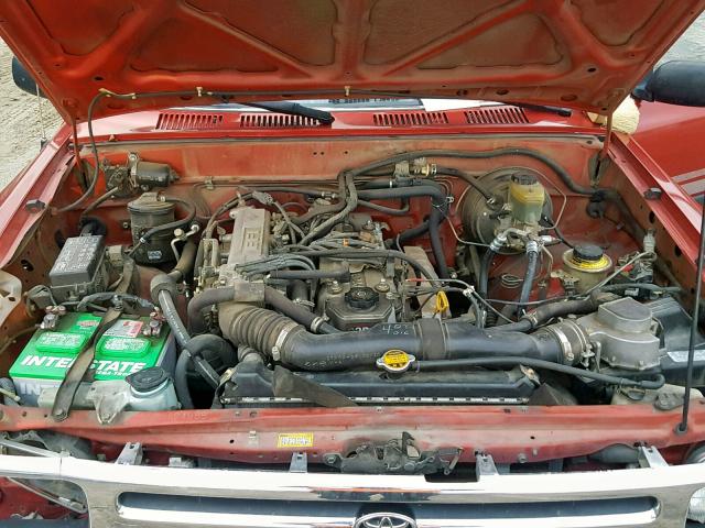 JT4RN93PXR5101472 - 1994 TOYOTA PICKUP 1/2 RED photo 7