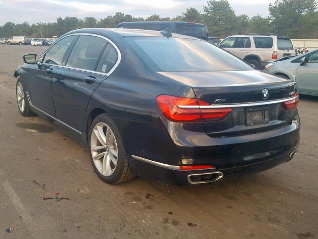 WBA7F2C51GG420946 - 2016 BMW 750 XI BLACK photo 3