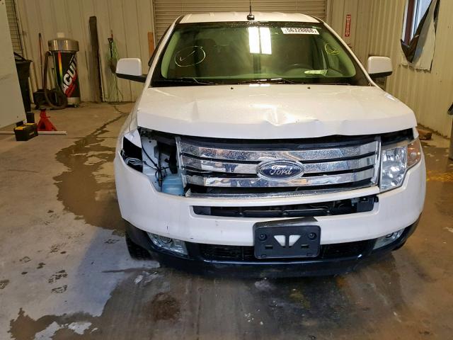 2FMDK4JC5ABA82752 - 2010 FORD EDGE SEL WHITE photo 9