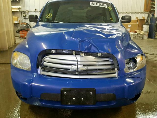 3GNDA33DX8S581503 - 2008 CHEVROLET HHR LS BLUE photo 9