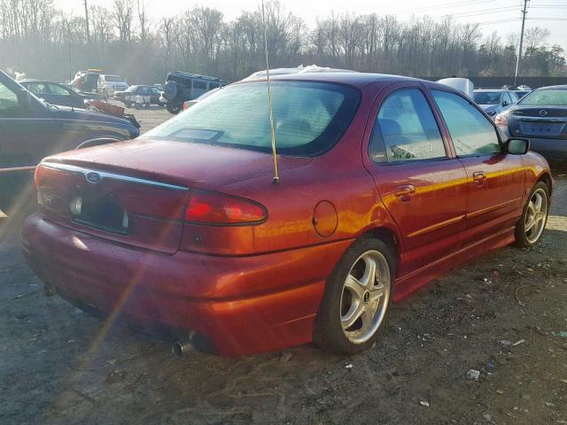 1FALP68G7WK152499 - 1998 FORD CONTOUR SV RED photo 4