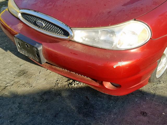 1FALP68G7WK152499 - 1998 FORD CONTOUR SV RED photo 9