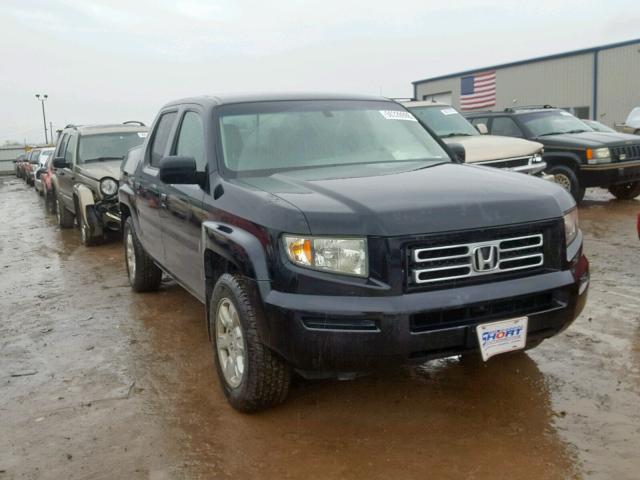 2HJYK16516H533125 - 2006 HONDA RIDGELINE BLACK photo 1