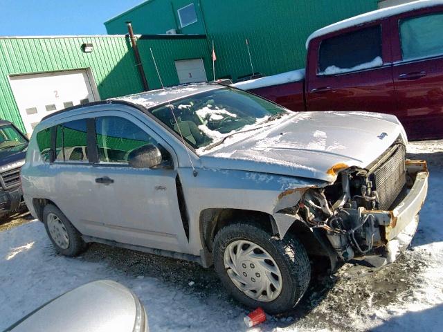 1J8FT47008D632332 - 2008 JEEP COMPASS SP SILVER photo 1