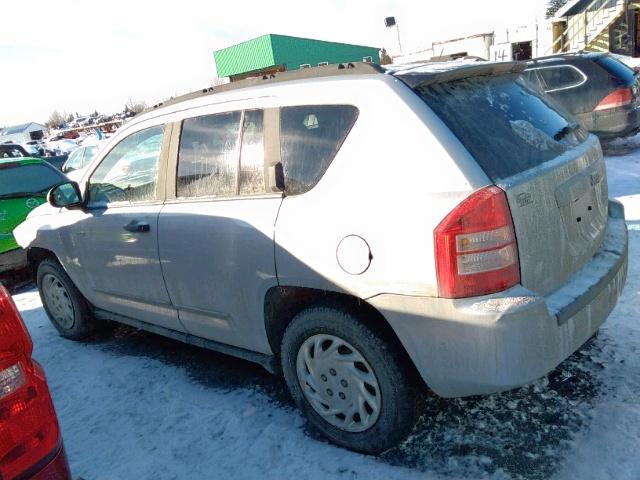 1J8FT47008D632332 - 2008 JEEP COMPASS SP ვერცხლისფერი ფოტო 3