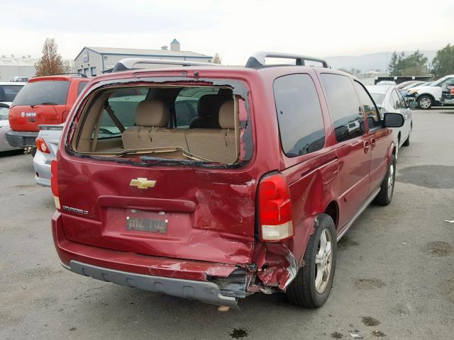 1GNDV33L05D154130 - 2005 CHEVROLET UPLANDER L 红色 照片 4