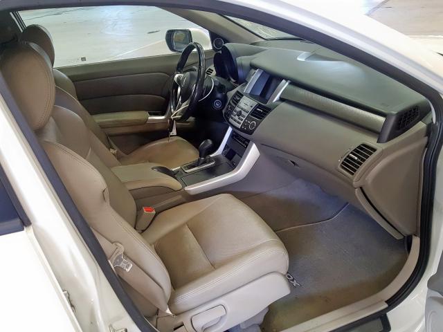 5J8TB18217A013686 - 2007 ACURA RDX WHITE photo 5