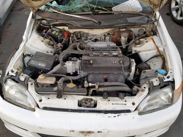 2HGEH2363PH543876 - 1993 HONDA CIVIC DX WHITE photo 7