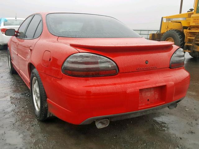 1G2WR5215XF284191 - 1999 PONTIAC GRAND PRIX წითელი ფოტო 3