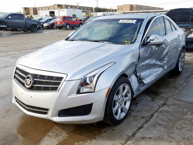 1G6AG5RX1E0162923 - 2014 CADILLAC ATS SILVER photo 2