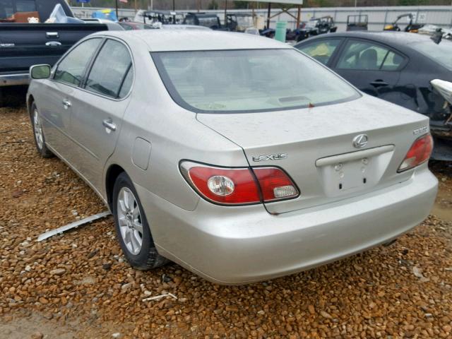 JTHBF30G136001597 - 2003 LEXUS ES 300 SILVER photo 3