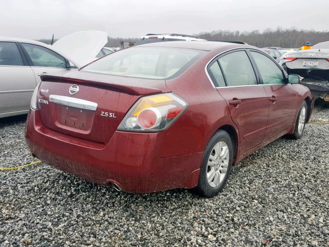 1N4AL2AP0AN503329 - 2010 NISSAN ALTIMA BAS BURGUNDY photo 4