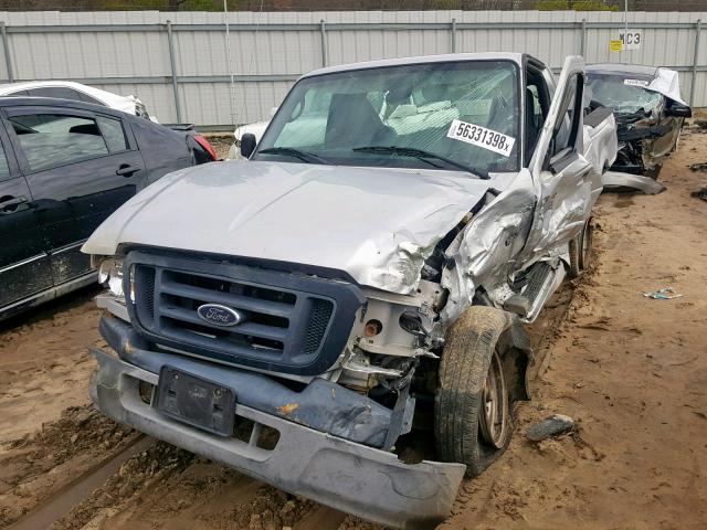 1FTYR10D84PA67038 - 2004 FORD RANGER GRAY photo 2