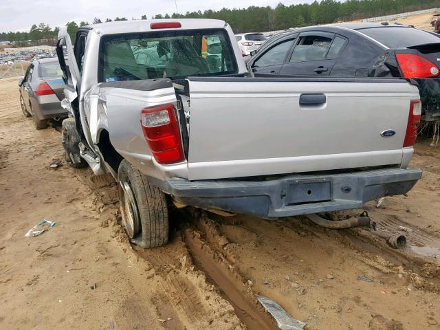 1FTYR10D84PA67038 - 2004 FORD RANGER GRAY photo 3