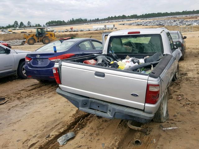 1FTYR10D84PA67038 - 2004 FORD RANGER GRAY photo 4