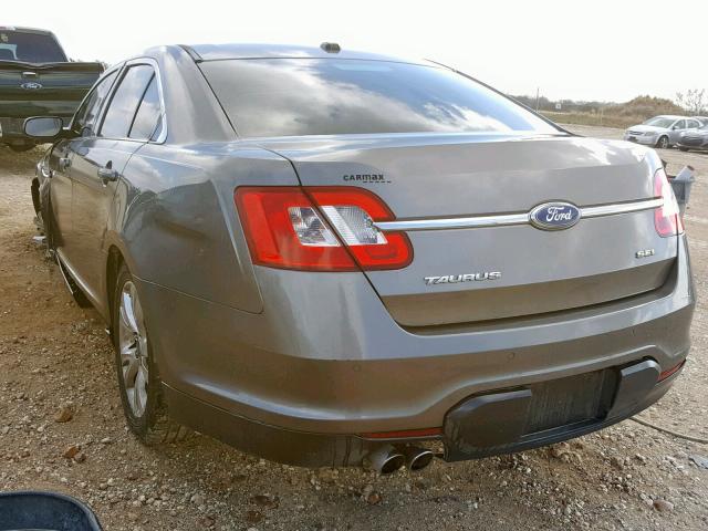 1FAHP2EW1BG165692 - 2011 FORD TAURUS SEL GRAY photo 3