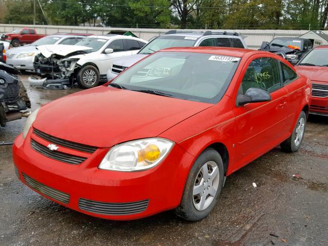 1G1AL15F377121758 - 2007 CHEVROLET COBALT LT RED photo 2