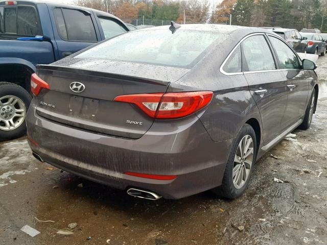 5NPE34AF1GH421620 - 2016 HYUNDAI SONATA SPO GRAY photo 4