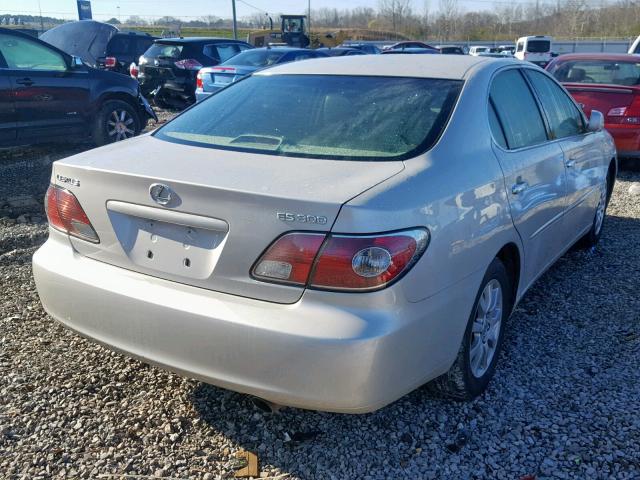 JTHBF30G730116918 - 2003 LEXUS ES 300 SILVER photo 4