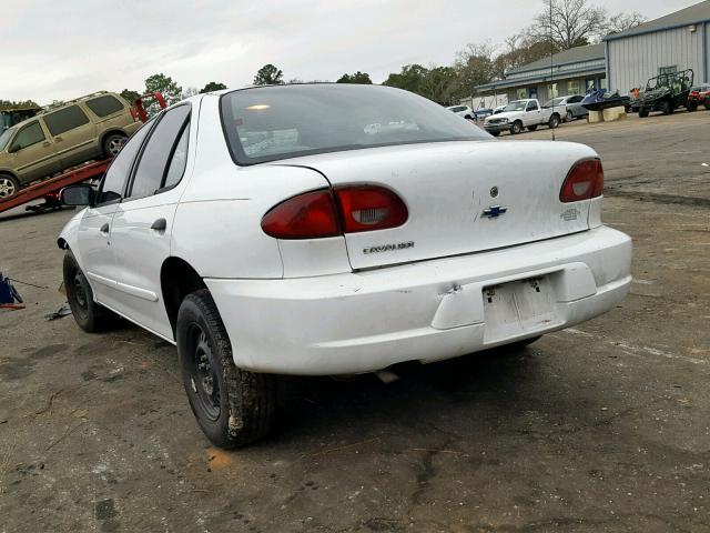 1G1JC524417276854 - 2001 CHEVROLET CAVALIER B WHITE photo 3