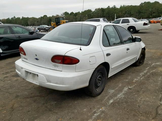 1G1JC524417276854 - 2001 CHEVROLET CAVALIER B WHITE photo 4