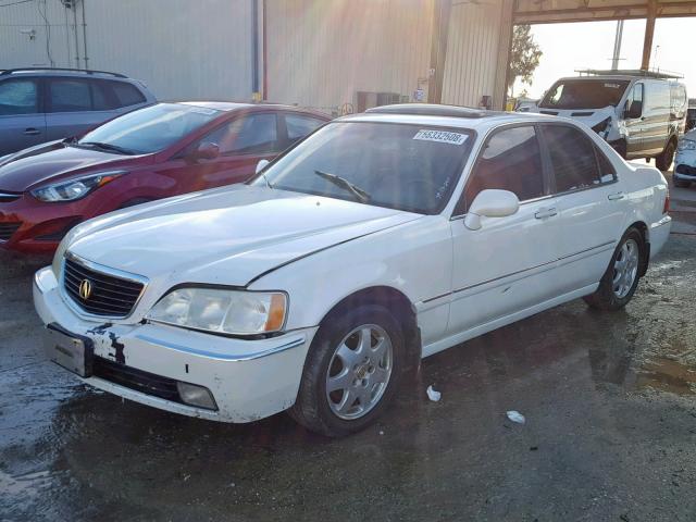 JH4KA966X2C003381 - 2002 ACURA 3.5RL WHITE photo 2