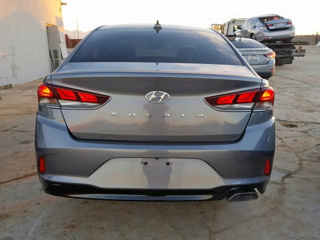 5NPE34AF8JH638167 - 2018 HYUNDAI SONATA SPO SILVER photo 10