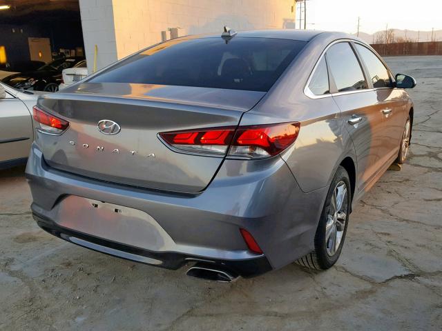 5NPE34AF8JH638167 - 2018 HYUNDAI SONATA SPO SILVER photo 4