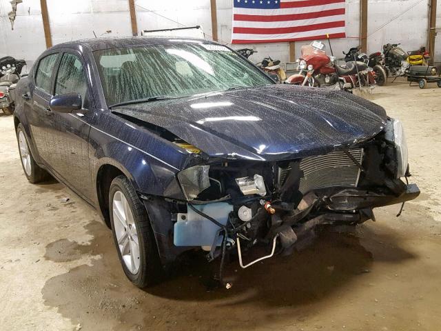 1B3BD1FG8BN593539 - 2011 DODGE AVENGER MA BLUE photo 1