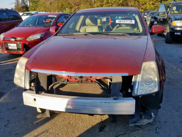 1G6DW677060184700 - 2006 CADILLAC STS RED photo 9