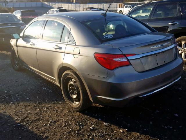 1C3CCBAB6CN222747 - 2012 CHRYSLER 200 LX CHARCOAL photo 3