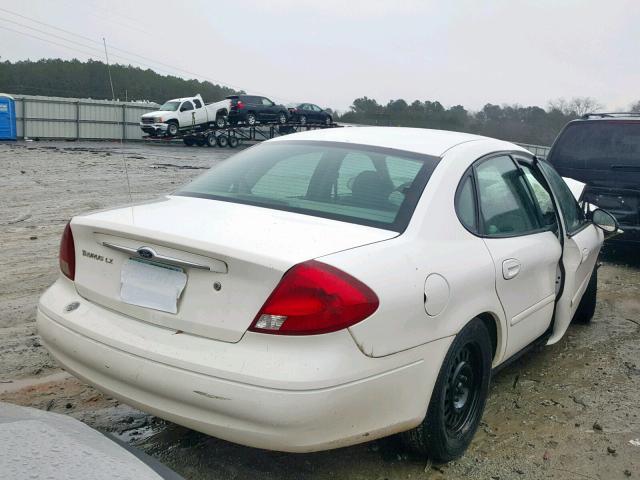 1FAFP522X3A151627 - 2003 FORD TAURUS LX WHITE photo 4