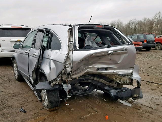 5J6RE38719L001255 - 2009 HONDA CR-V EXL SILVER photo 3