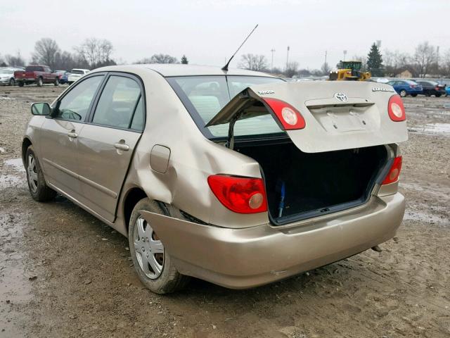 2T1BR32E07C755657 - 2007 TOYOTA COROLLA CE TAN photo 3