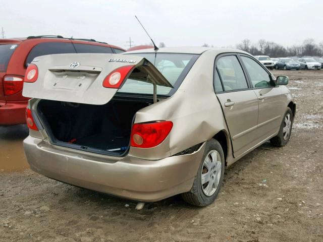 2T1BR32E07C755657 - 2007 TOYOTA COROLLA CE TAN photo 4