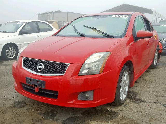 3N1AB6AP0CL641558 - 2012 NISSAN SENTRA 2.0 RED photo 2